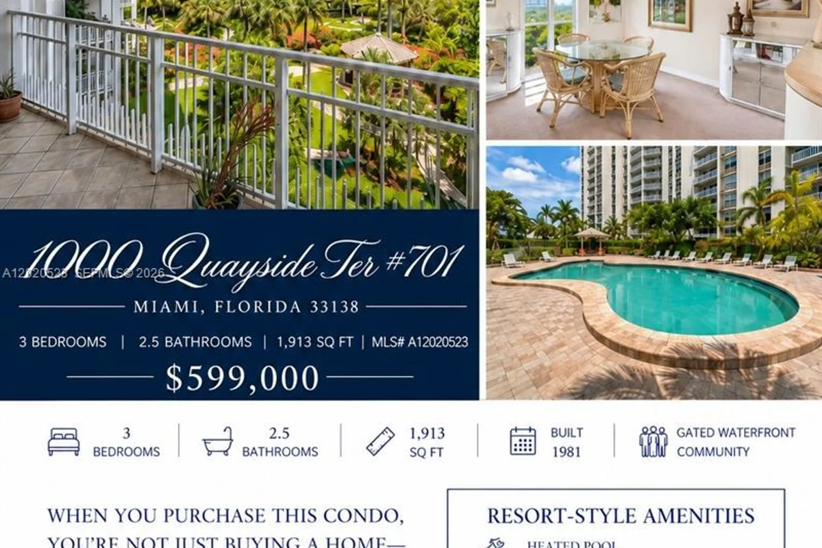 1000 Quayside Ter #701, Miami: photo 1 of 63